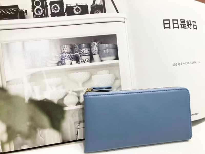 真皮 輕薄  L型 長夾 錢包 可放存摺 護照 強大收納 英文名字燙金