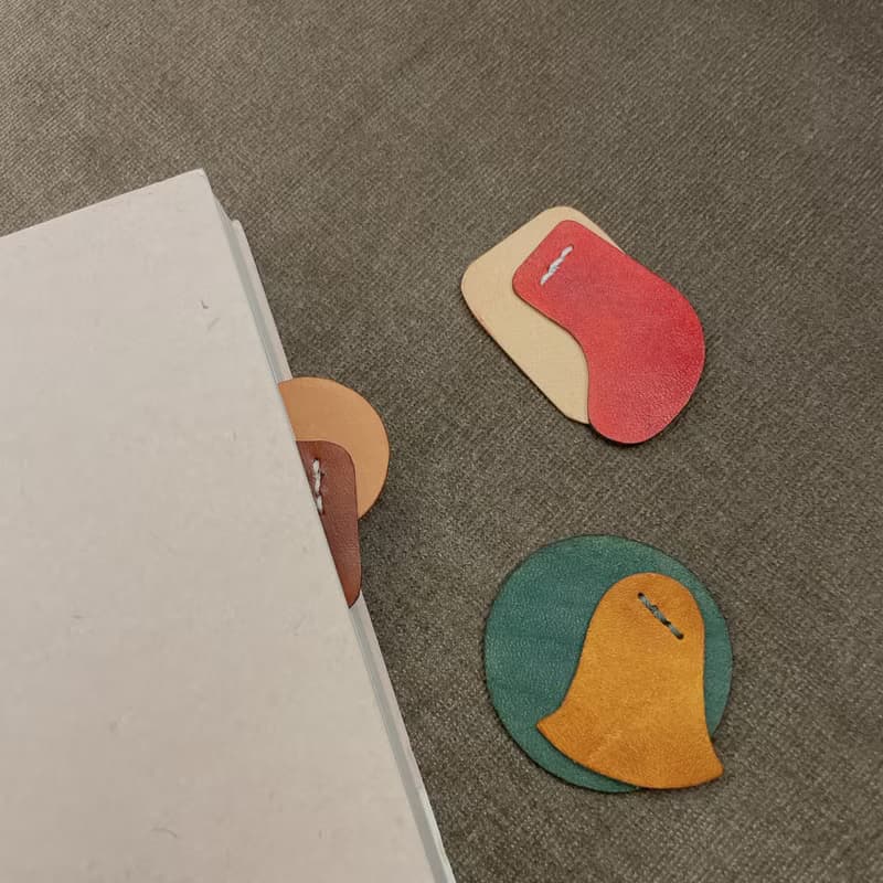皮革製聖誕書籤