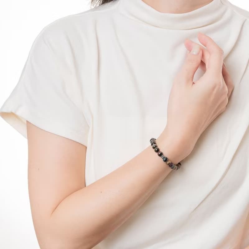 雙色碧璽 | 天然能量手串 | 6-7mm  D14505