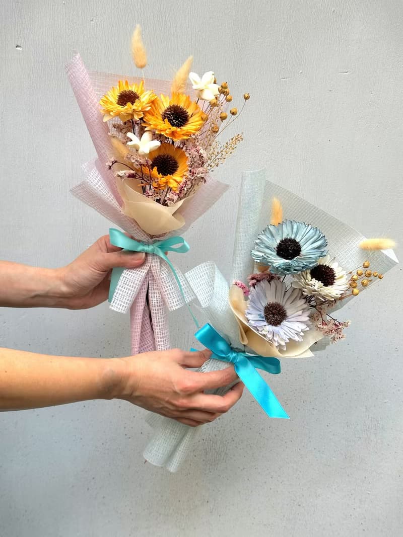 朵朵太陽 太陽花乾燥花束