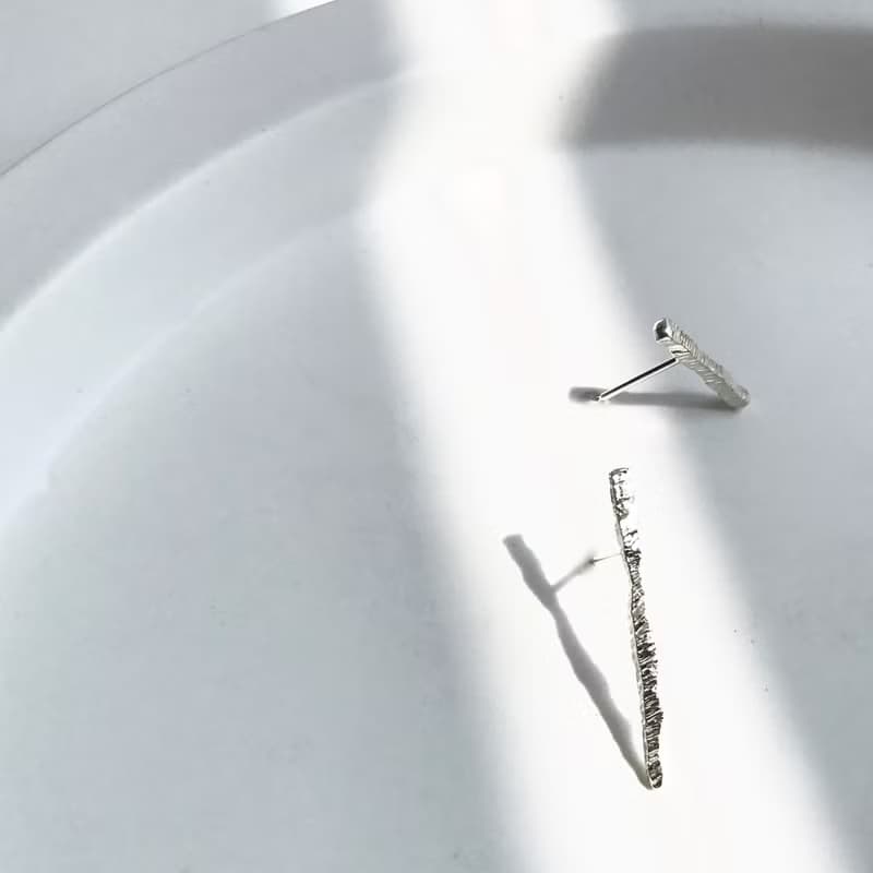 蹤跡耳環 Trail Earring 風景系列 925純銀