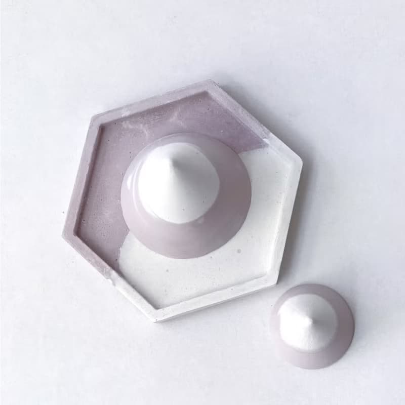 (現貨) 莫蘭迪粉系列 | 大/小漸層水泥圓錐 戒台 擴香石 可搭底盤