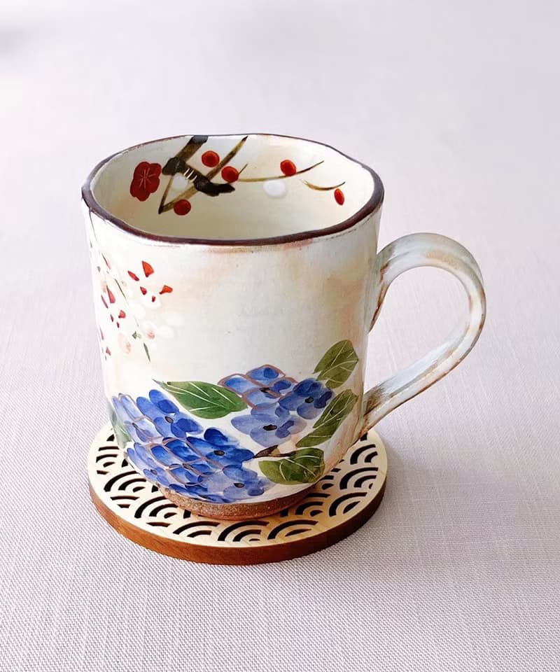 【結婚禮物】花小路 馬克杯 對杯組 /俊山窯