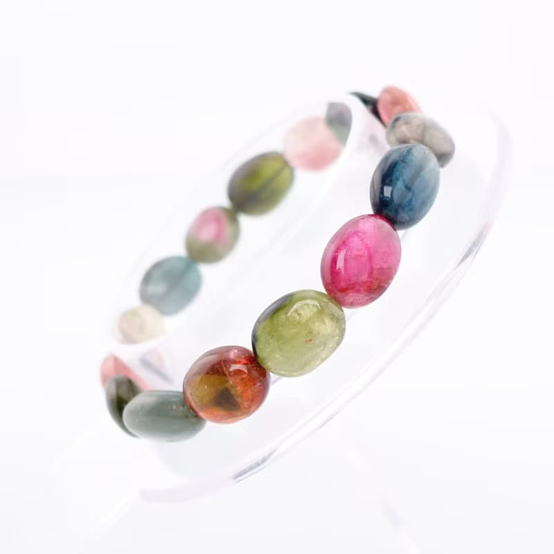 寶麗金珠寶-天然彩色糖果碧璽手鍊