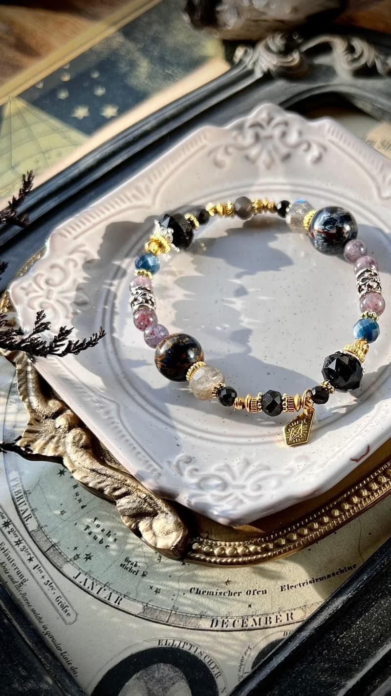 -末日審判-天然水晶手鏈/黃銅手鍊