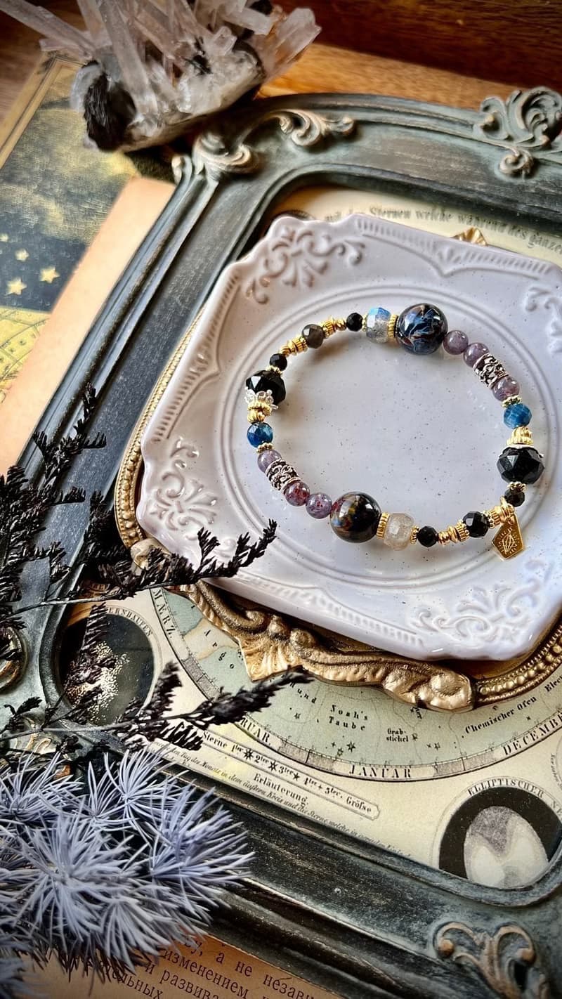 -末日審判-天然水晶手鏈/黃銅手鍊