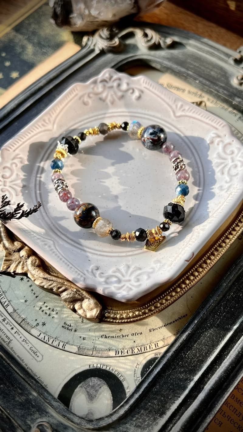 -末日審判-天然水晶手鏈/黃銅手鍊