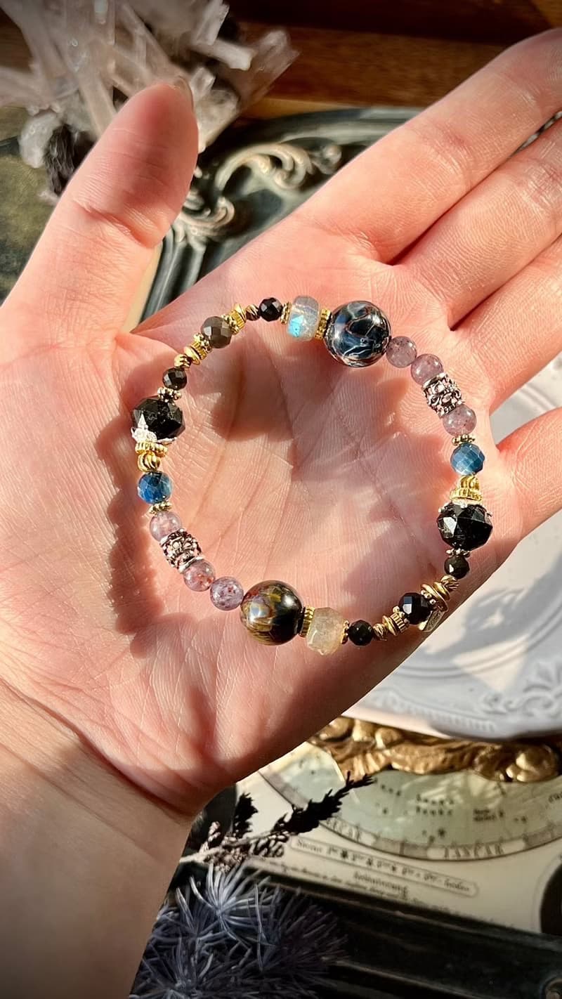 -末日審判-天然水晶手鏈/黃銅手鍊