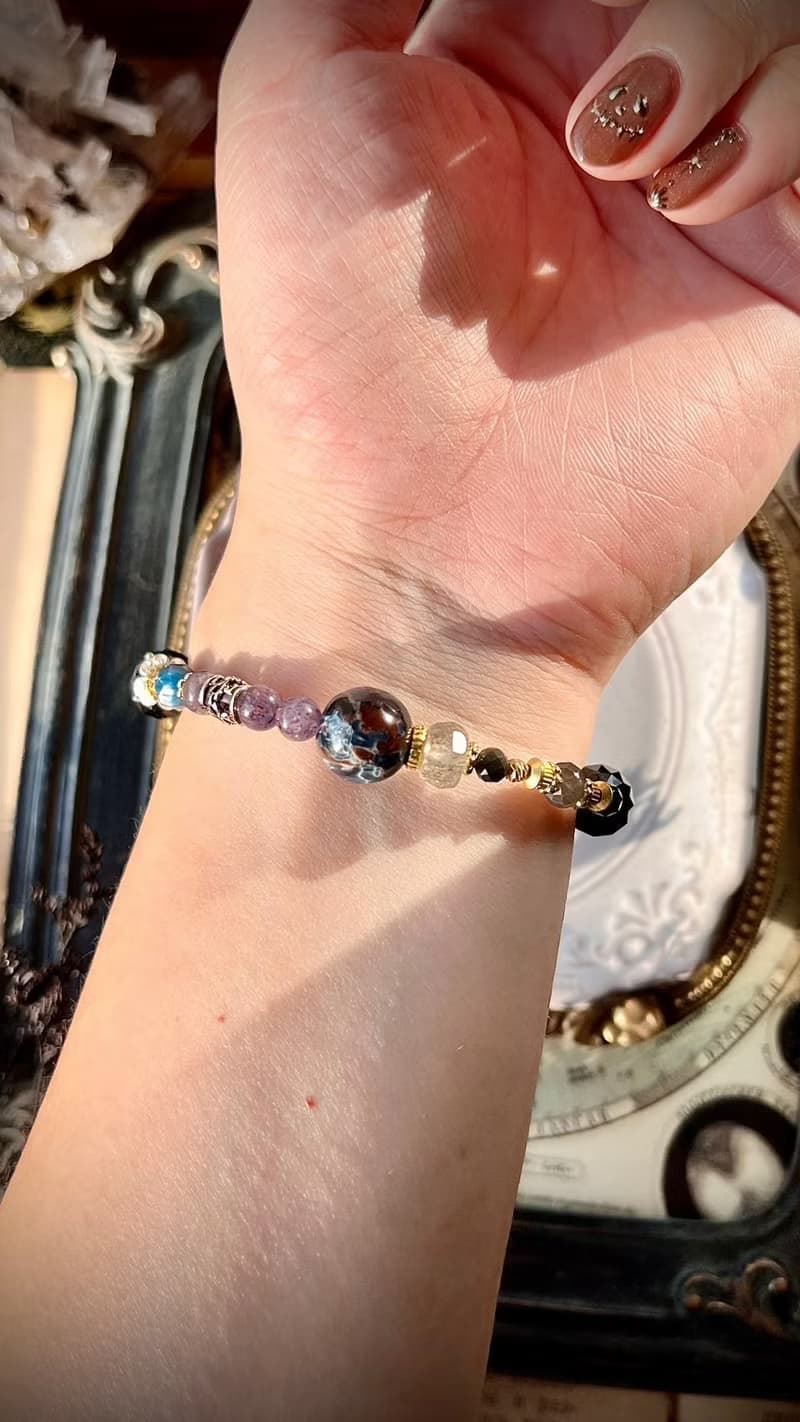 -末日審判-天然水晶手鏈/黃銅手鍊