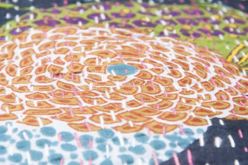 花朵刺繡抱枕套 純棉抱枕套 民族風抱枕套-法式風 時尚黑花朵森林