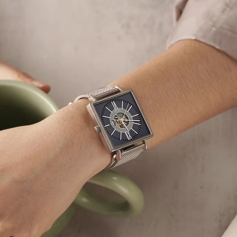 方型簡約 - 寧靜藍