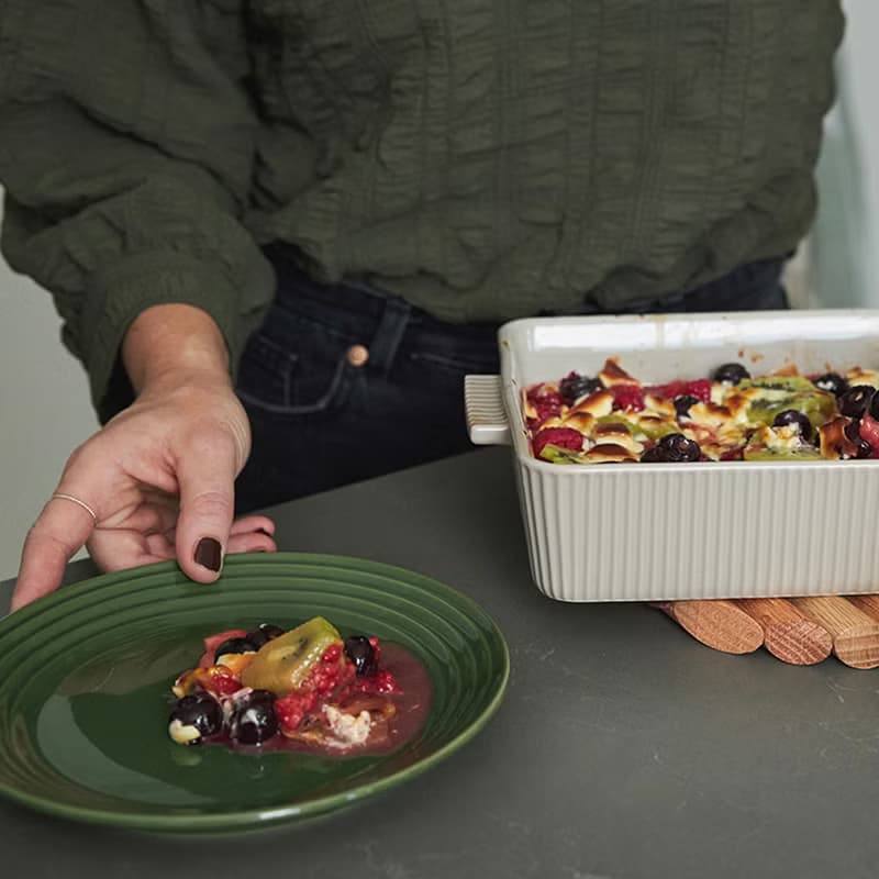 Coffee & More 餐盤 20cm 墨綠