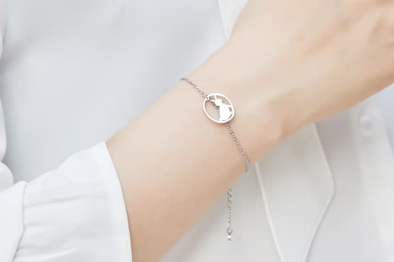 兔子手鍊 - 動物小印章系列-抗敏醫療鋼