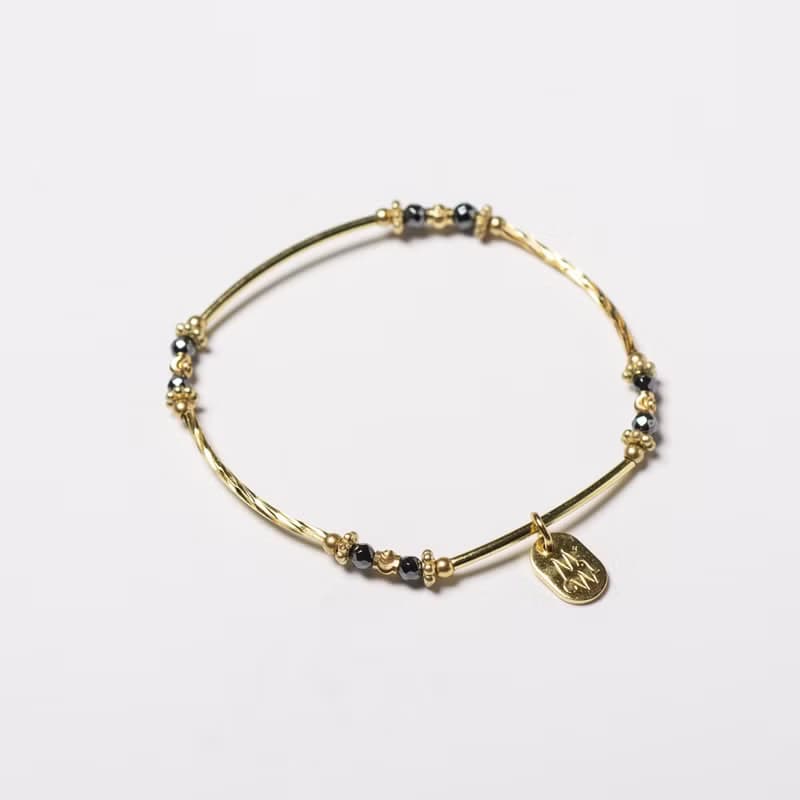 羅馬假期 // C1319鐵膽石黃銅手鍊