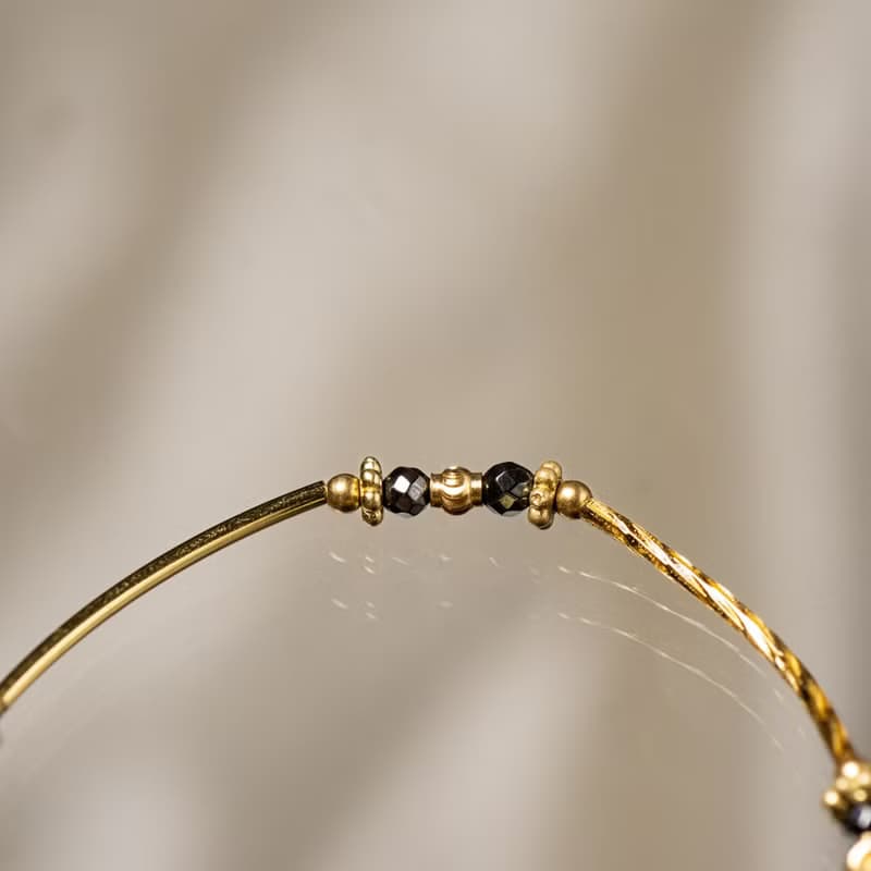 羅馬假期 // C1319鐵膽石黃銅手鍊