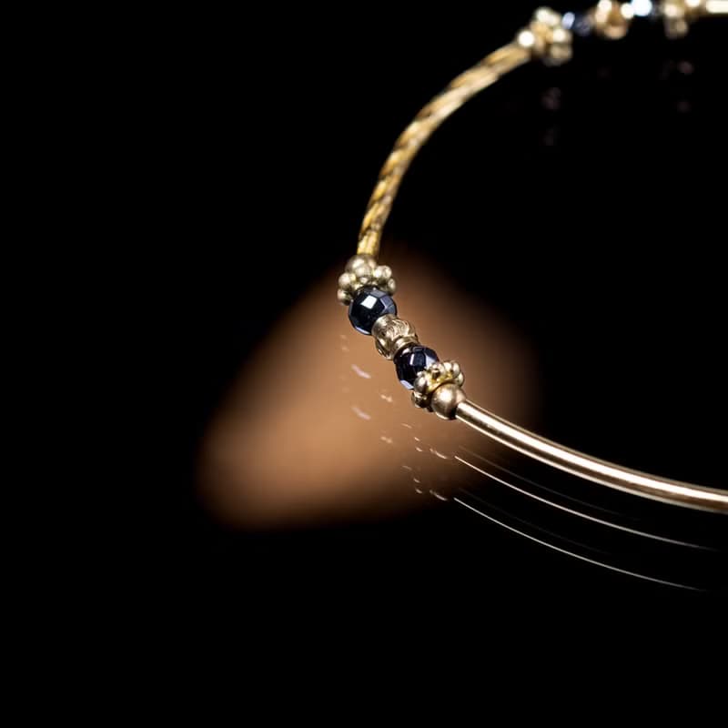 羅馬假期 // C1319鐵膽石黃銅手鍊