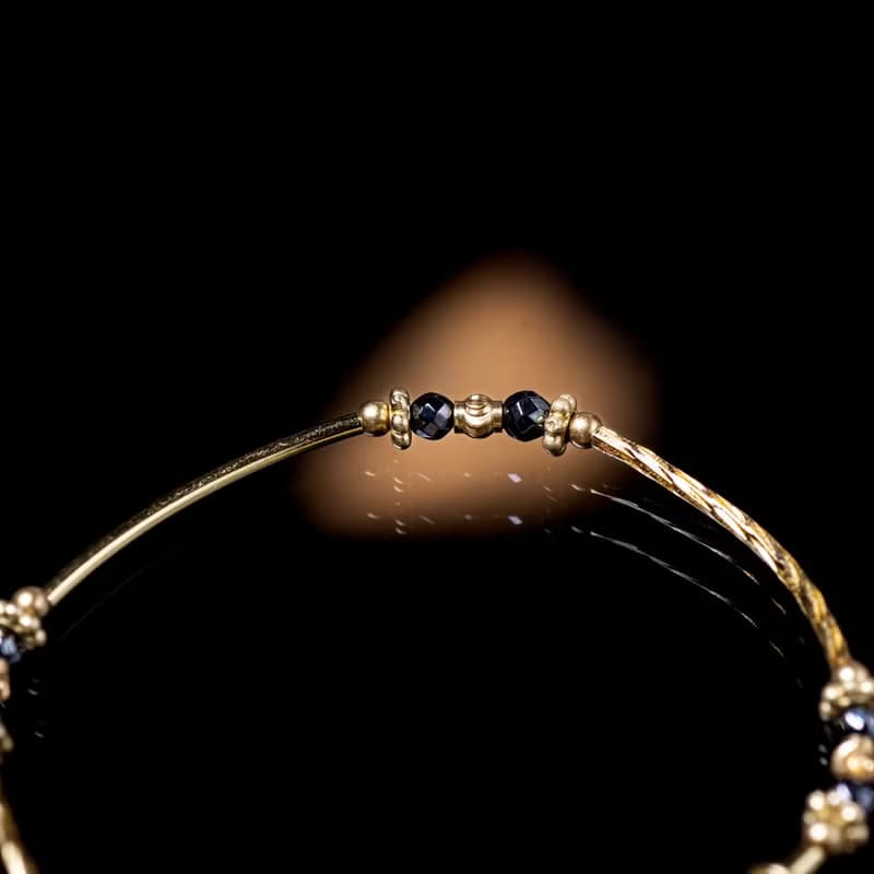 羅馬假期 // C1319鐵膽石黃銅手鍊