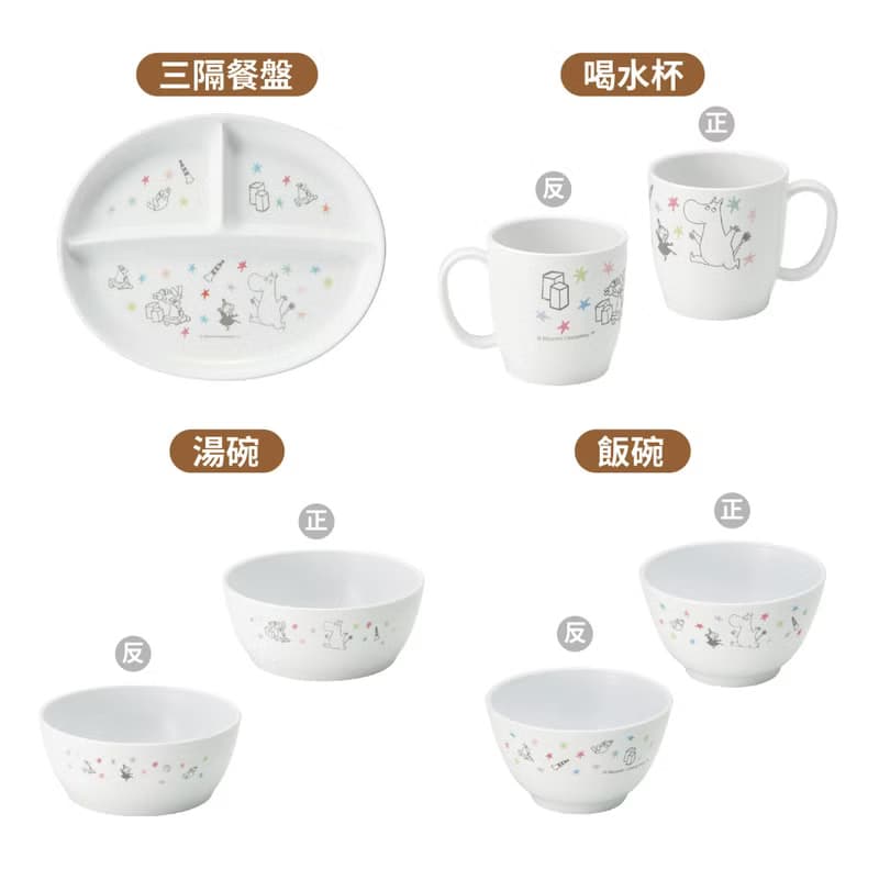 【Moominx日本skater】銀離子餐具系列 餐具組