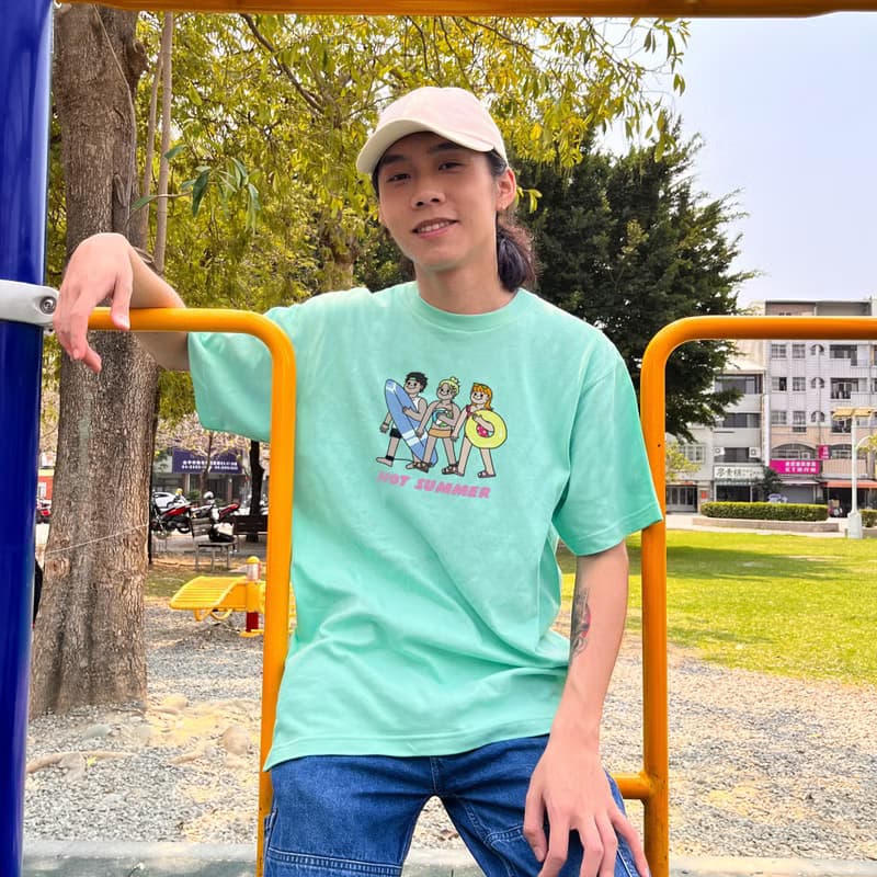 【夏日浪潮】設計款 l 棉柔舒適成人短踢
