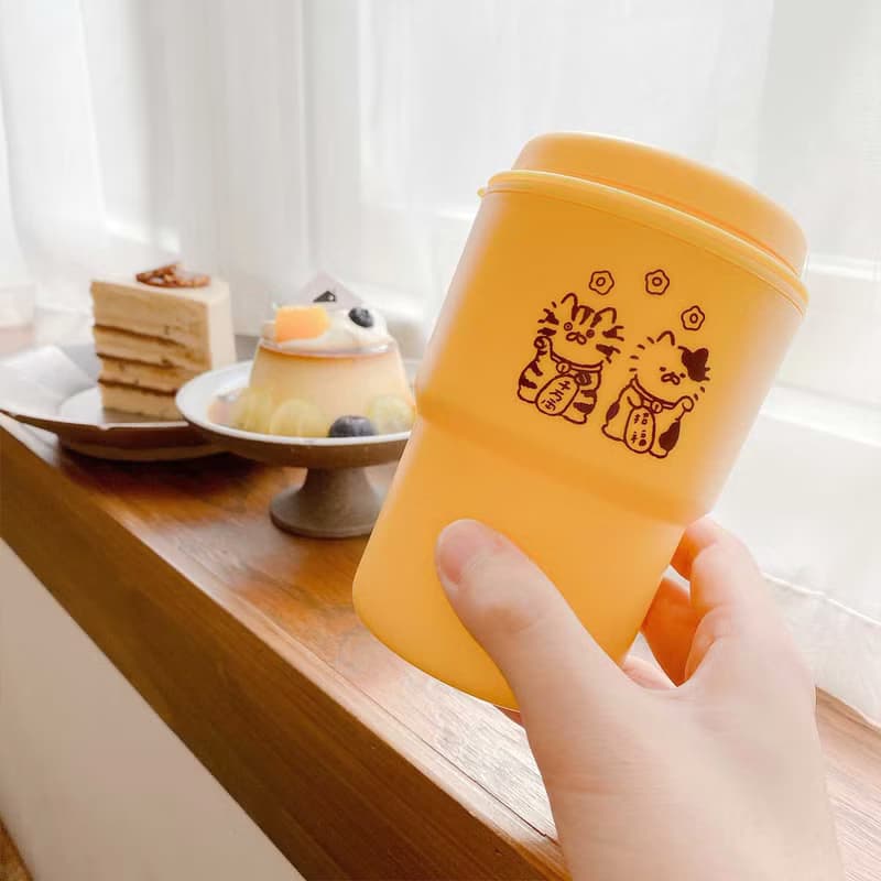 招財貓隨行杯/玻璃杯 /350ml