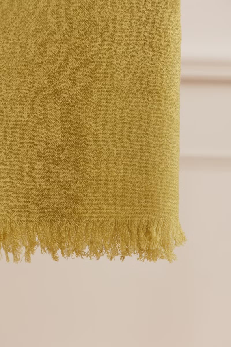 CASHMERE 精薄超高支紗喀什米爾披肩 | MOSS GREEN |