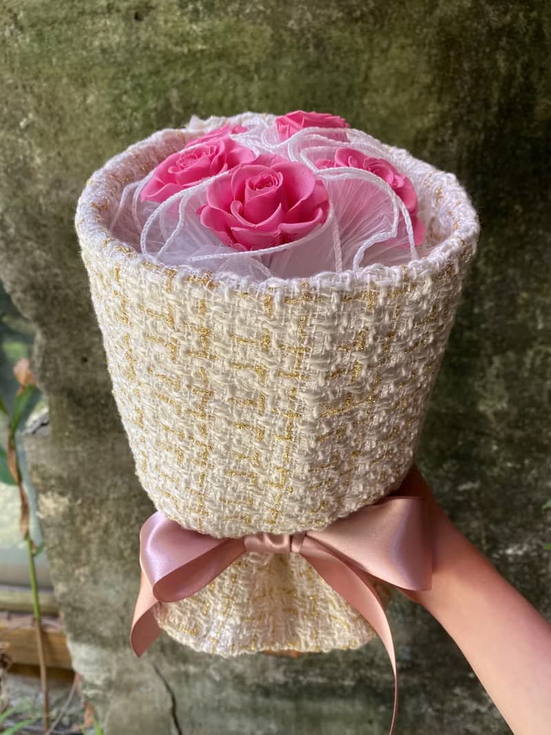 漫森態 小香風玫瑰花花束 Chic 不凋花花束