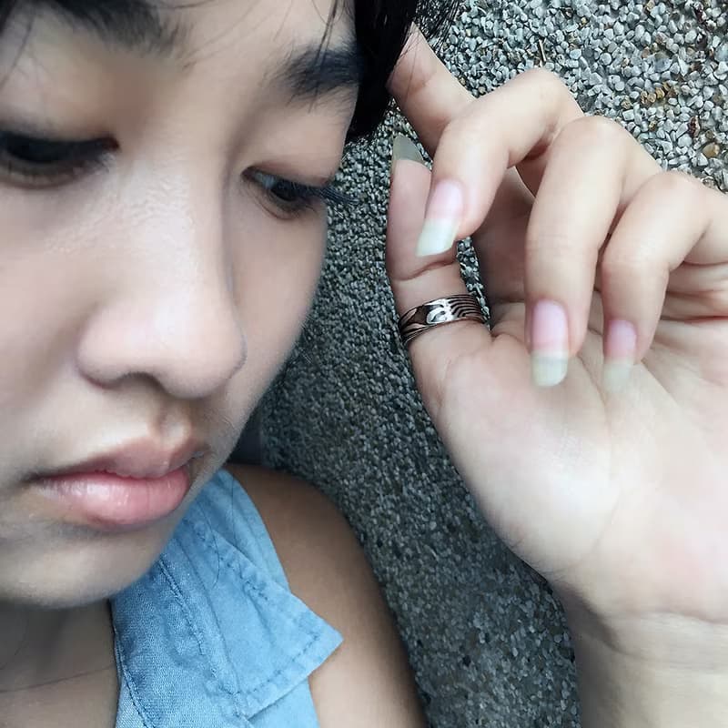 奔跑的流星D款/木目金手工戒指/尾戒,青冶金工手作的詩單品創作!