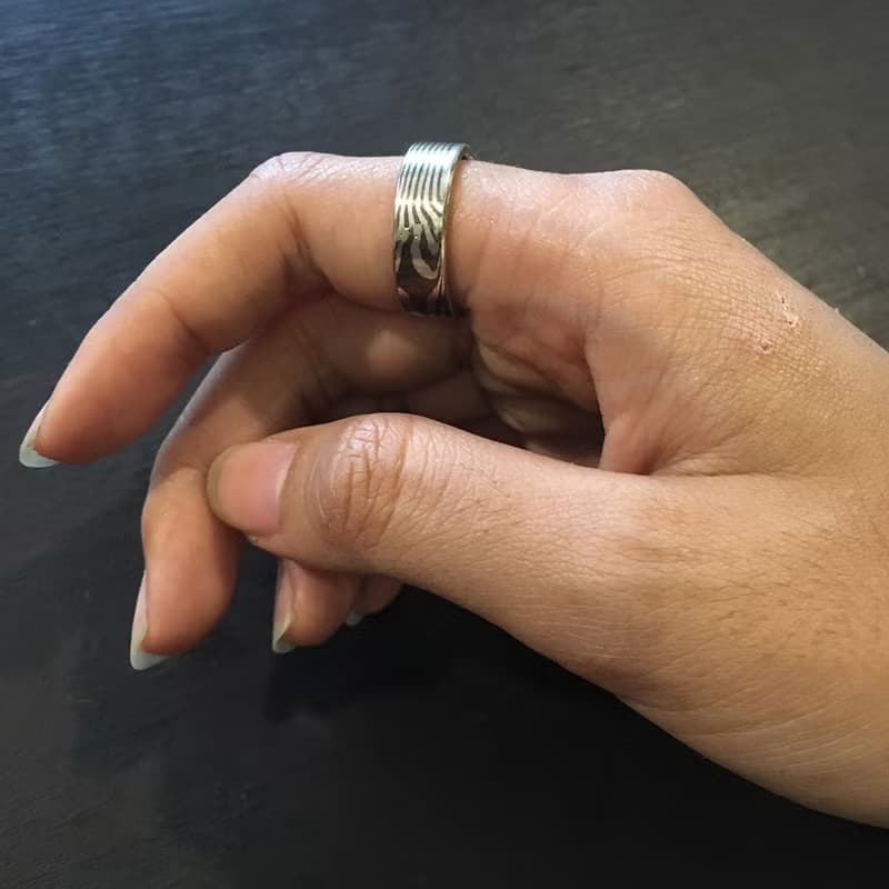 奔跑的流星D款/木目金手工戒指/尾戒,青冶金工手作的詩單品創作!