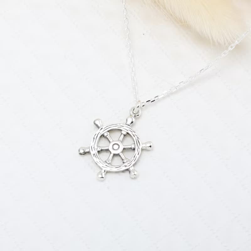 【Angel & Me】夢想之舵  船舵 s925 純銀 項鍊 生日 情人節 禮物