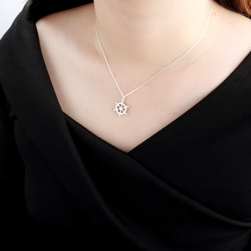 【Angel & Me】夢想之舵  船舵 s925 純銀 項鍊 生日 情人節 禮物