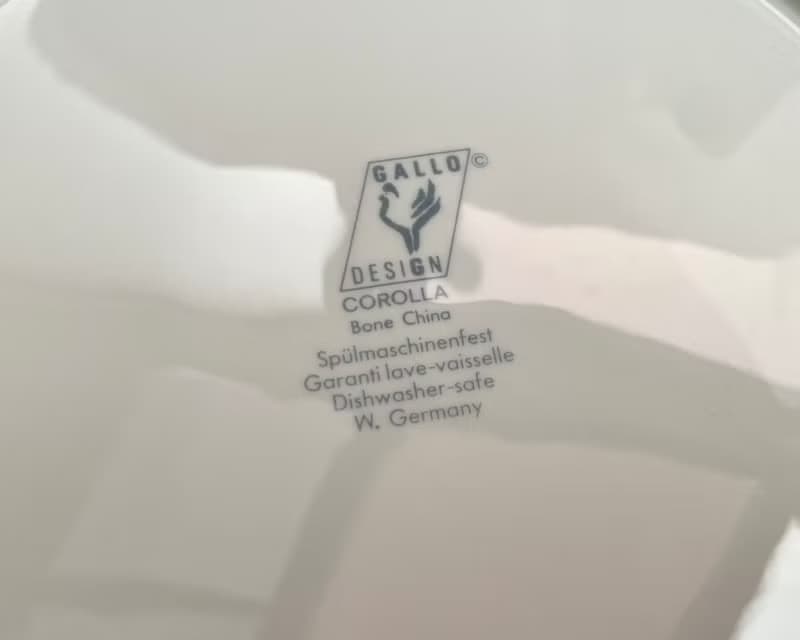 復古 Villeroy & Boch Gallo Design 骨瓷茶具套裝 23 件