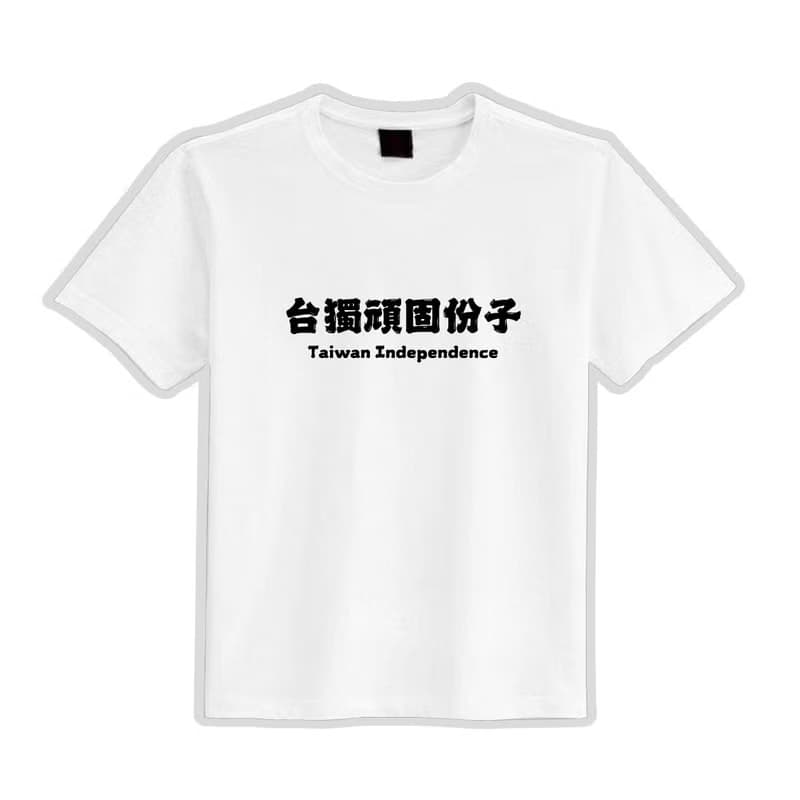 台獨頑固份子 TEAM TAIWAN 衣服 落肩 厚磅 寬版 T恤 白T 黑T