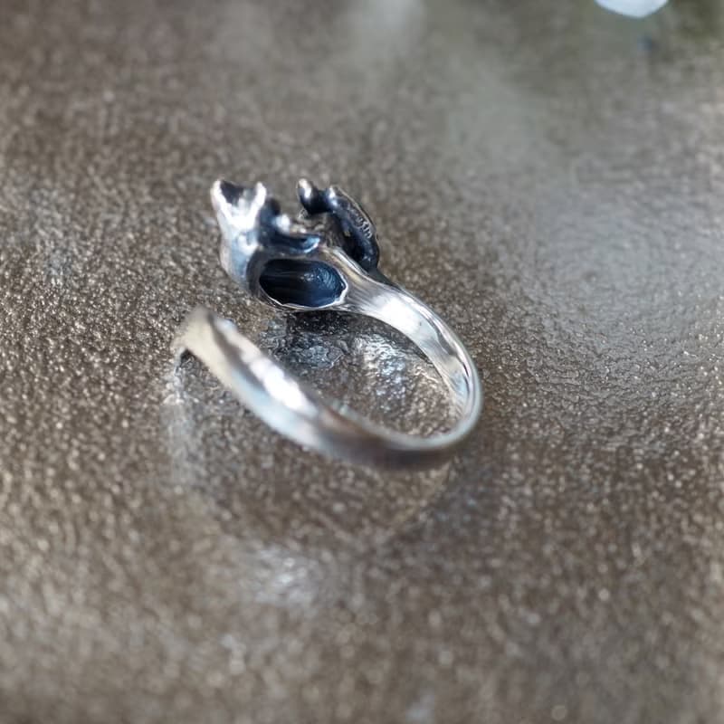 眠り猫リング