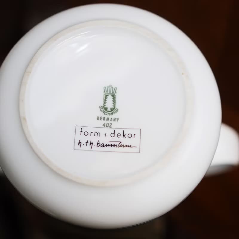 1970 年德國 復古 白瓷茶壺