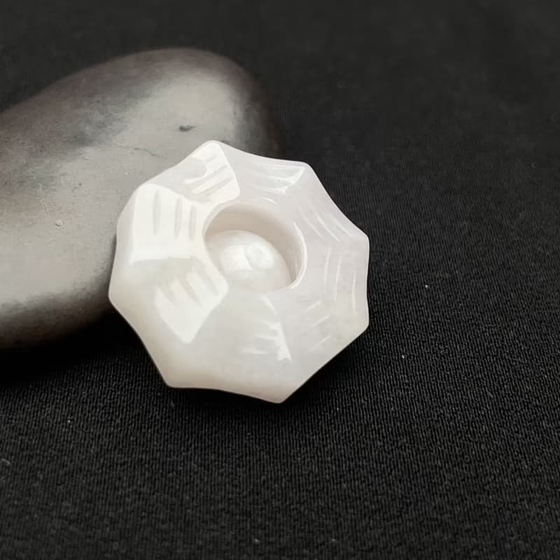 【乾坤太極】冰糯翡翠八卦吊飾 | 天然緬甸翡翠A貨 | 送禮