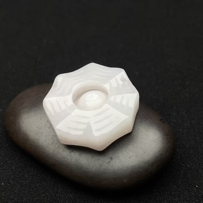【乾坤太極】冰糯翡翠八卦吊飾 | 天然緬甸翡翠A貨 | 送禮