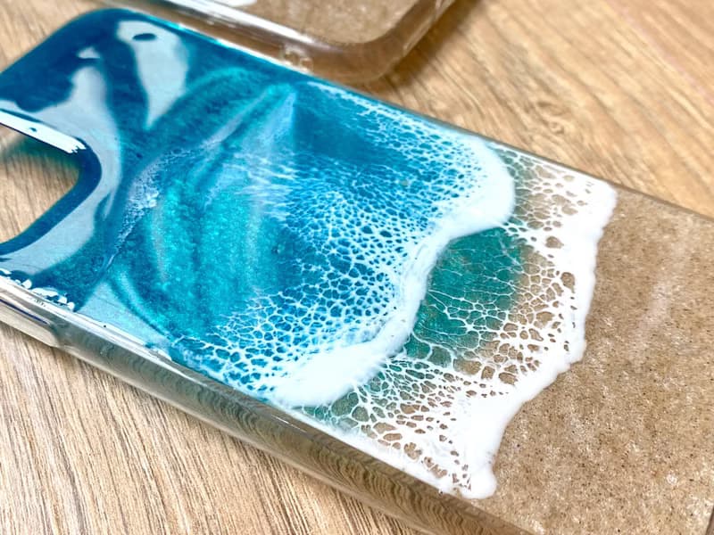 iPhone 14/15 series Beach Phone Case, Hand-painted, Ideal Gift