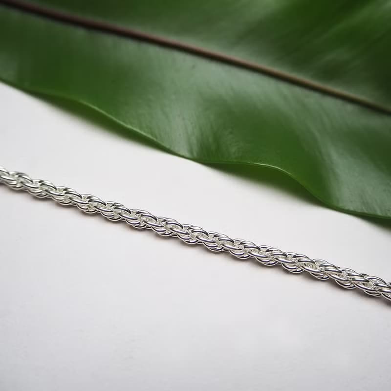 twist chain_麻花鍊 螺旋 編織 手鍊 項鍊 素鍊