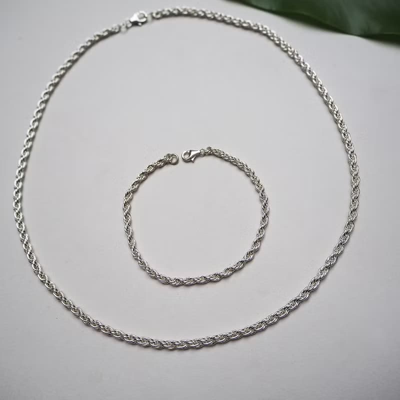twist chain_麻花鍊 螺旋 編織 手鍊 項鍊 素鍊