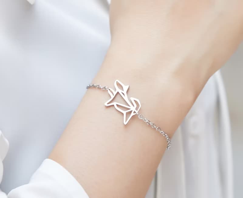 狗 - 幾何手鍊系列 - 抗敏醫療鋼