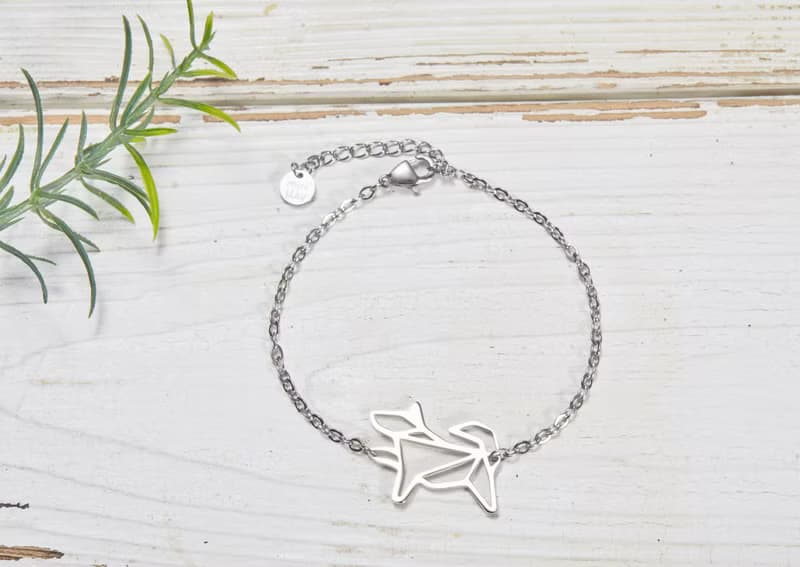 狗 - 幾何手鍊系列 - 抗敏醫療鋼