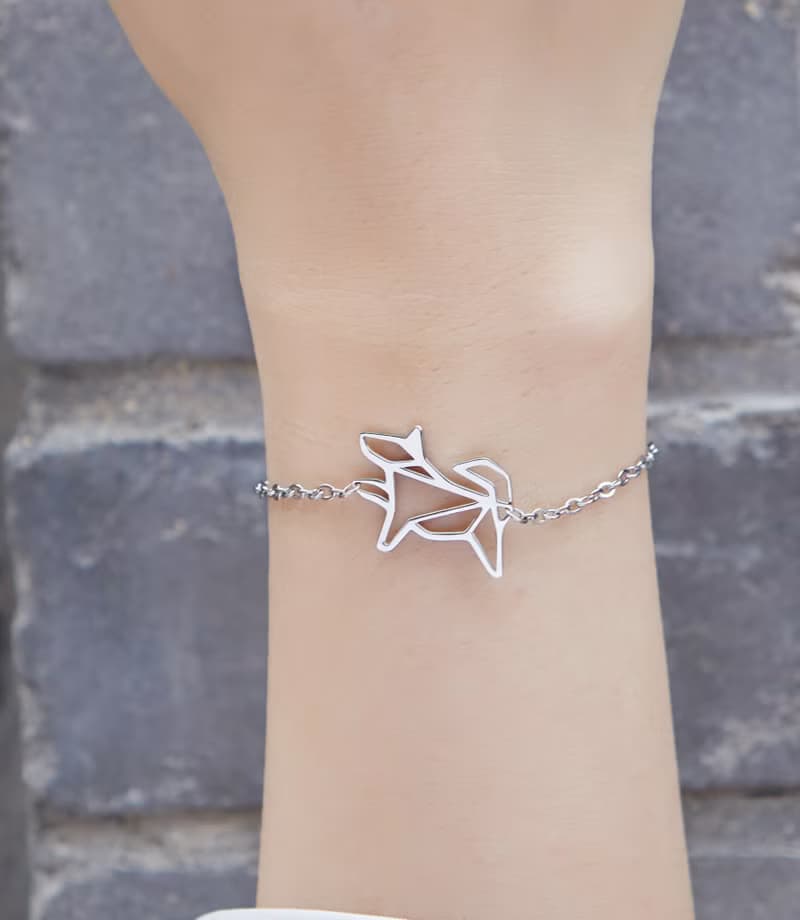 狗 - 幾何手鍊系列 - 抗敏醫療鋼