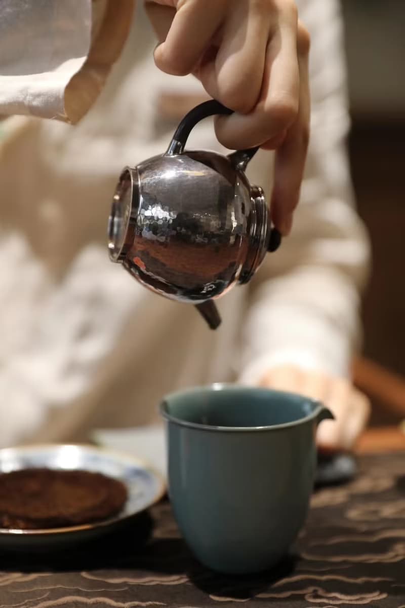 尚幀品 手工純銀泡茶壺 純銀9999 巨輪珠純銀急須 150cc