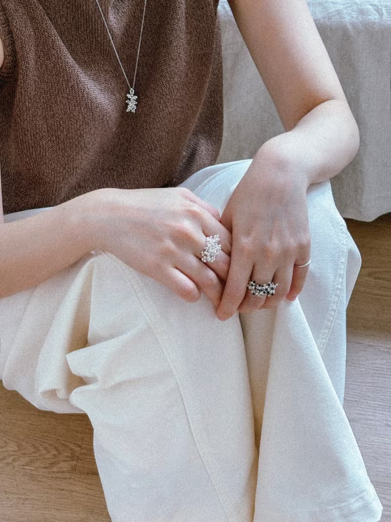 Coral Ring 925 Silver