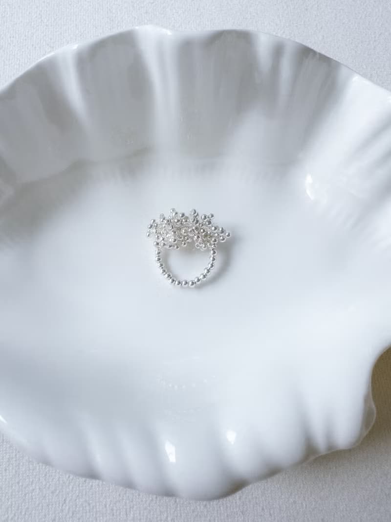 Coral Ring 925 Silver