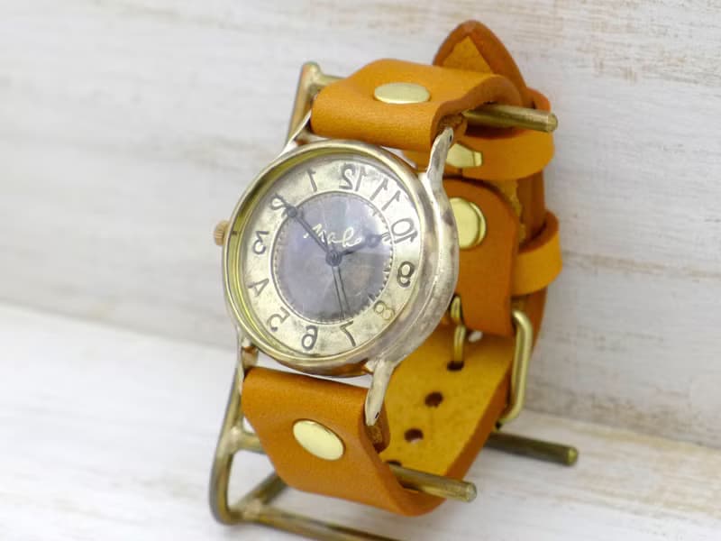 手作り腕時計 逆回転モデル  J.S.B-Rev   JUMBO(36mm)Brass(真鍮) (JUM38Rev)