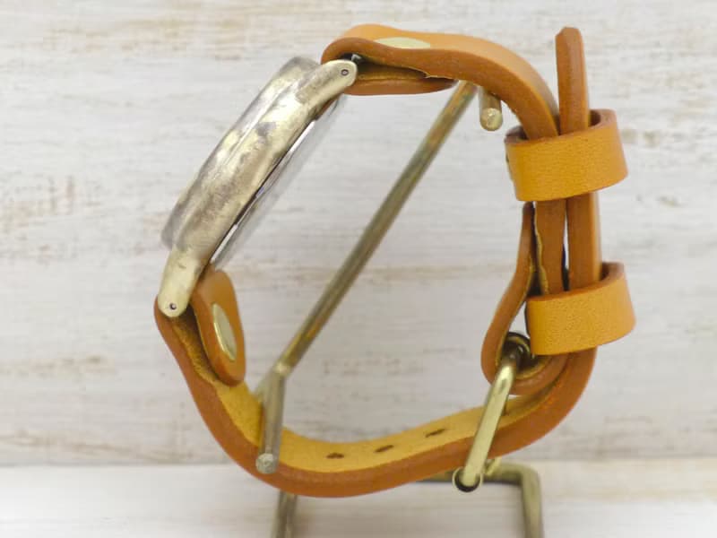 手作り腕時計 逆回転モデル  J.S.B-Rev   JUMBO(36mm)Brass(真鍮) (JUM38Rev)