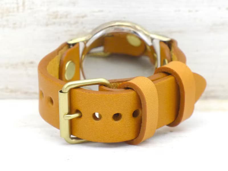 手作り腕時計 逆回転モデル  J.S.B-Rev   JUMBO(36mm)Brass(真鍮) (JUM38Rev)