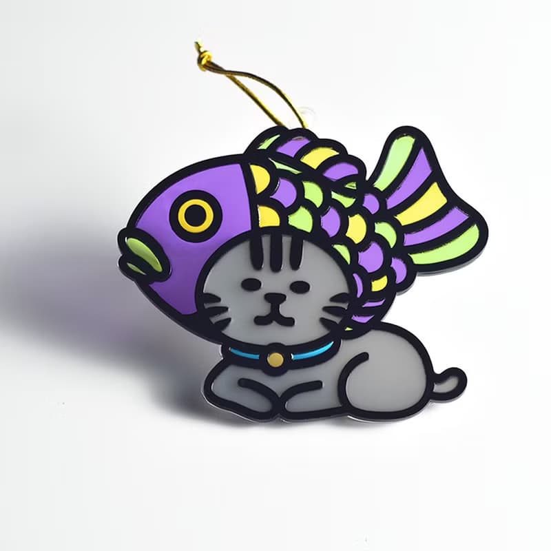 鯛魚燒 鯛魚貓 掛飾 l 龍年 福貼 揮春 春聯 招財貓 日系