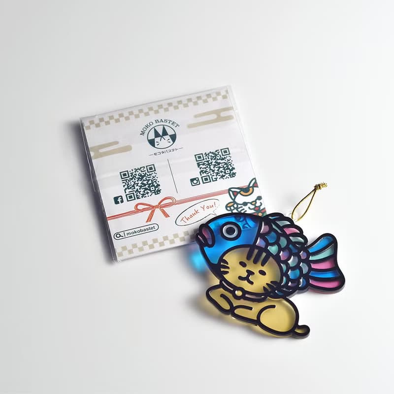 鯛魚燒 鯛魚貓 掛飾 l 龍年 福貼 揮春 春聯 招財貓 日系